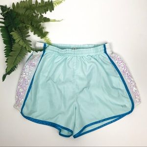 Sequin VS Pink Running Shorts